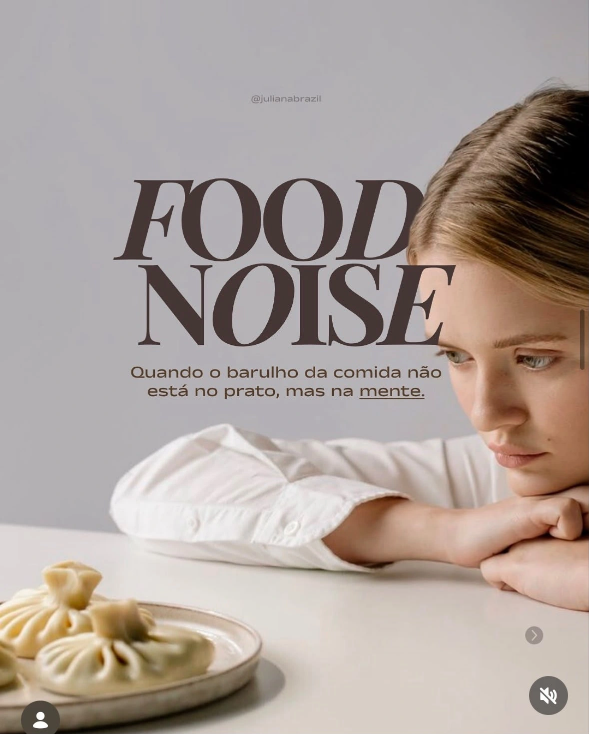 Capa do post sobre food noise